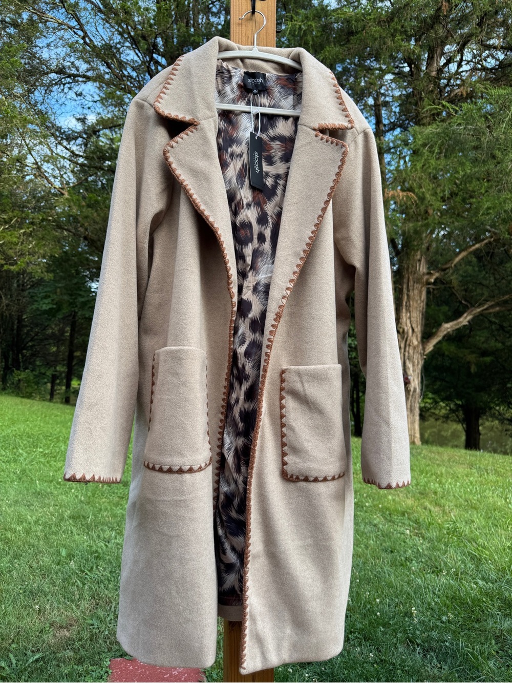 Stoosh Whipstitch Trench Coat 3X